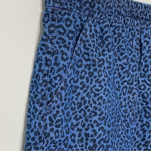 J. Crew Denim Seaside Indigo Blue Leopard Shorts - Picture 4 of 9